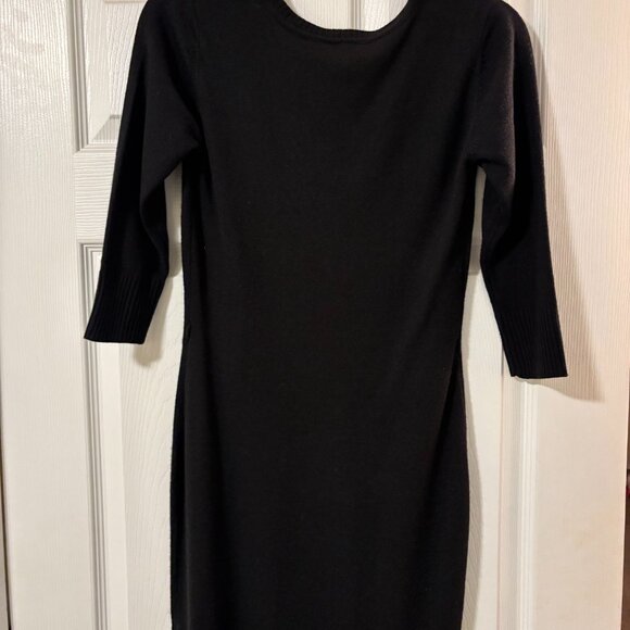 By & By Black Sweater Dress with belt and scarf-Juniors size small - Picture 4 of 5